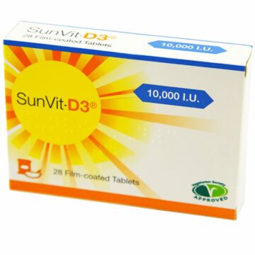 SunVit-D3 10,000IU Vitamin D3 Supplement