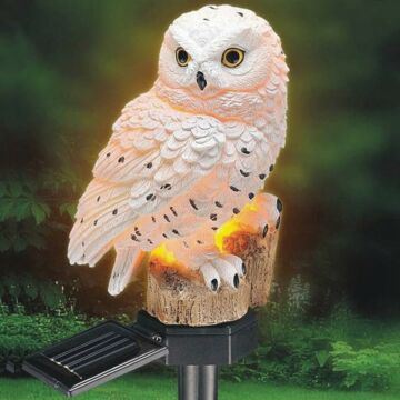 Good Ideas White Owl Solar Light