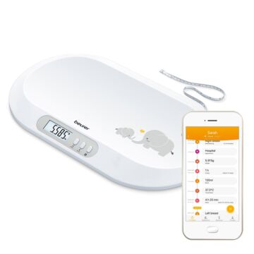 Beurer BY90 Baby Scale with Tape Measure and FREE App 0