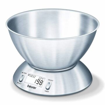 Beurer KS54 Extra Large Stainless Steel Kitchen Scale with Bowl 0