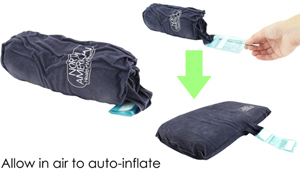 Auto-Inflating Lumbar Cushion