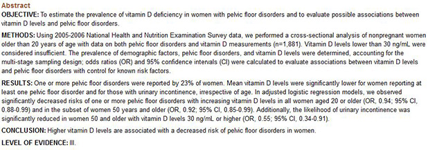Vitamin D Clinical Evidence