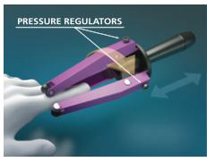 pressure regulators on finger massager